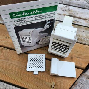 Schulte French Fry Cutter Chip Cutter Potato Masher Valentini Itali in box